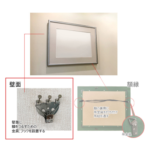 福井金属工芸】フクイ 石膏ボード・木壁用フックの通販|額用関連品の