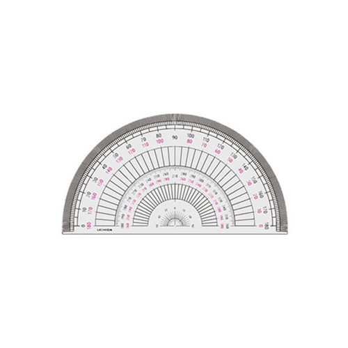 ウチダ 半円分度器15cm型(1-822-0103)