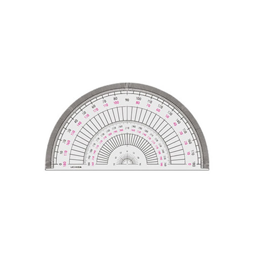 ウチダ 半円分度器15cm型（1-822-0103）