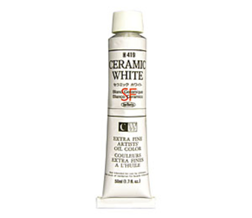 ホルベイン 油絵具10号(50ml) H419 セラミックホワイト