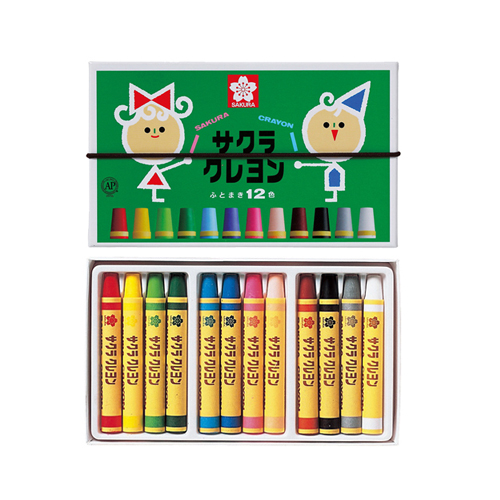 サクラ クレヨン太巻12色セット(LY12R)