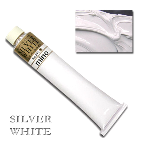 ミノー油絵具 20号(110ml) 271シルバーホワイト