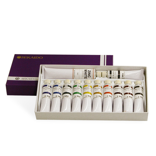 世界堂油絵具20ml 12色セット(F-1)