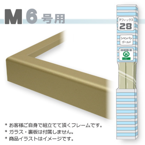 アフィックス28<シャンパンゴールド> M6