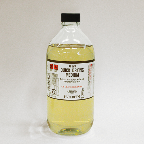 ホルベイン 画用液 クイックドライングメディウム 500ml(O329)