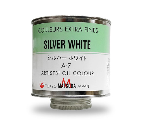 マツダ 専門家用油絵具330ml缶 シルバーホワイト(A-7)