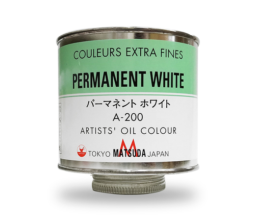 マツダ 専門家用油絵具330ml缶 パーマネントホワイト(A-200)