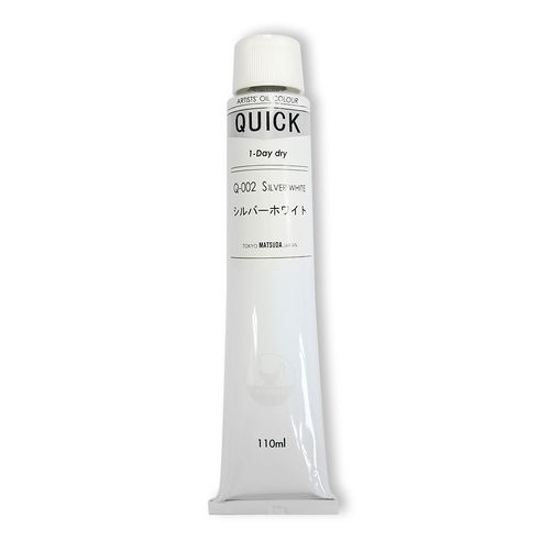 マツダ クイック油絵具20号(110ml) シルバーホワイト(Q-002)