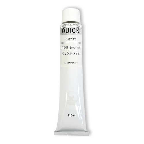 マツダ クイック油絵具20号(110ml) ジンクホワイト(Q-001)