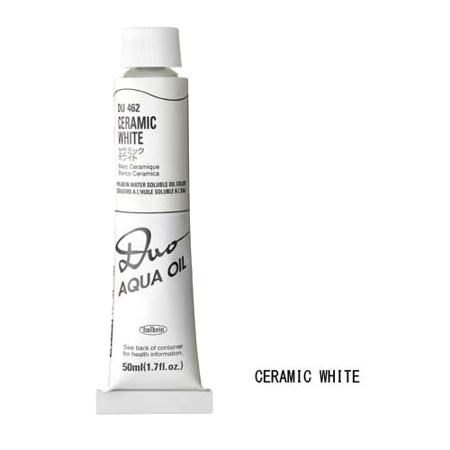 ホルベイン デュオ油絵具10号(50ml) セラミックホワイト(DU462)