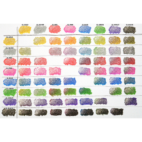 呉竹 ZIG メモリーシステム ウインク オブ ステラ ブラッシュ 2　カラーチャート