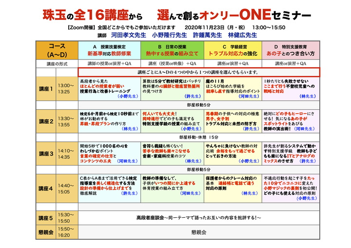 【Zoom開催】選んで創るオンリーONEセミナー