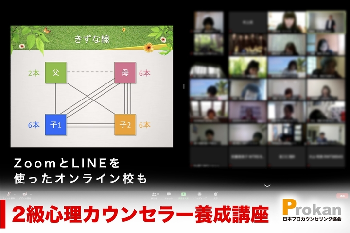 【ZoomとLINEを使ったオンライン講座】大人気心理講座「2級心理カウンセラー養成講座」~2週(日曜)の2日間で資格取得~