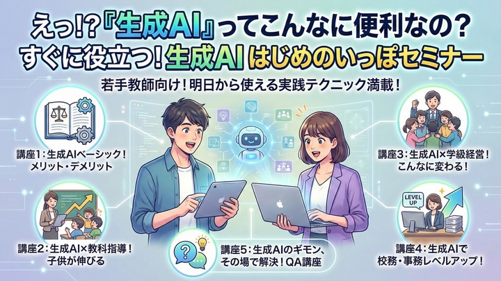 えっ！？「生成AI」ってこんなに便利なの？すぐに役立つ！生成AI はじめのいっぽセミナー