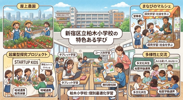令和７・８年度　新宿区教育委員会研究発表校（４年次） 令和８・９年度　教育課程柔軟化サキドリ研究校