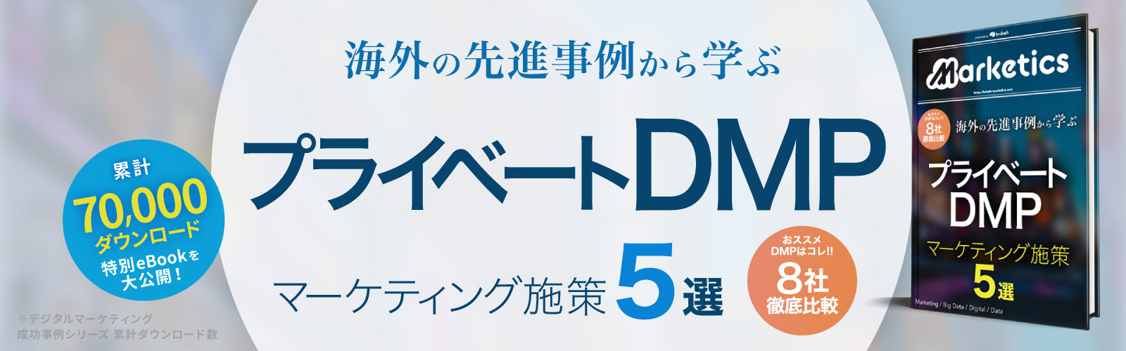 プライベートDMP<br />
マーケティング施策 5選
