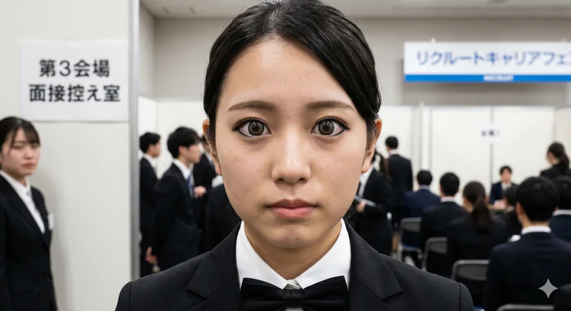 就活メイクカラコン1