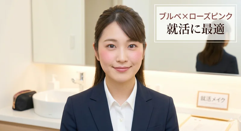 就活メイクチーク3