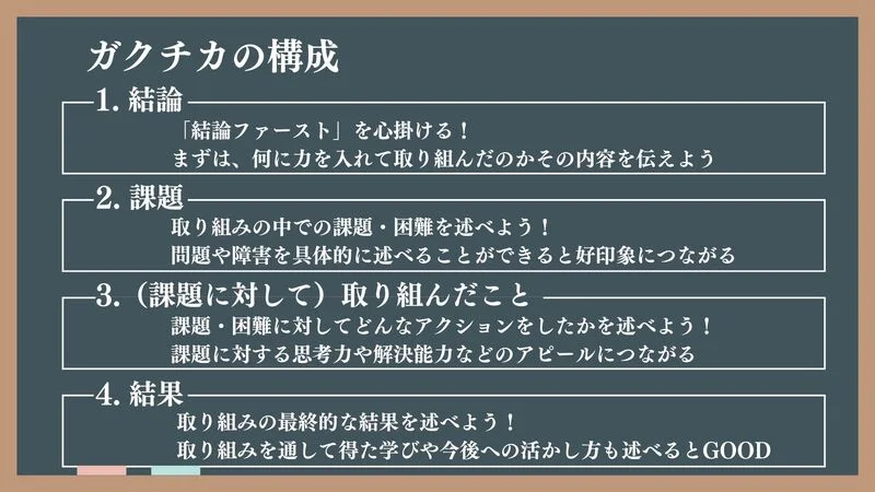 ガクチカの構成