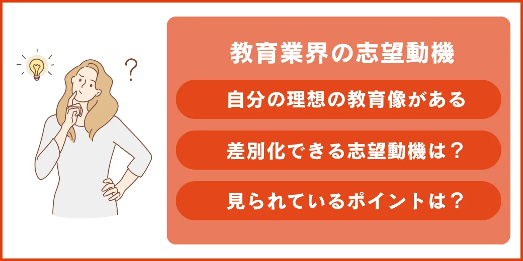 教育業界の志望動機