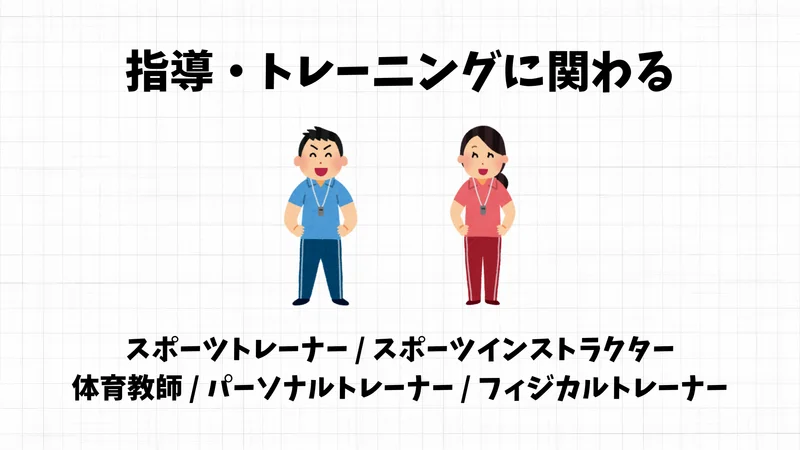 指導・トレーニングに関わる仕事