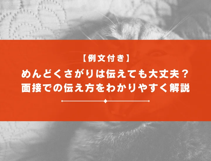 【例文付き】めんどくさがりは短所として伝えても大丈夫？特徴・原因・改善方法と面接での伝え方をわかりやすく解説