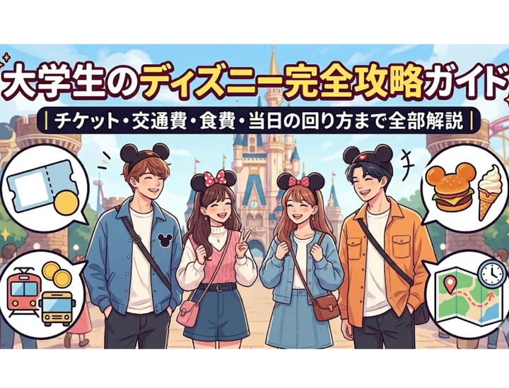 大学生のディズニー完全攻略ガイド｜チケット・交通費・食費・当日の回り方まで全部解説