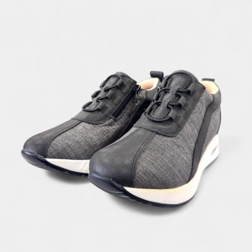 新作 レディース レトロ感 バイカラー 配色 スニーカー 紐靴