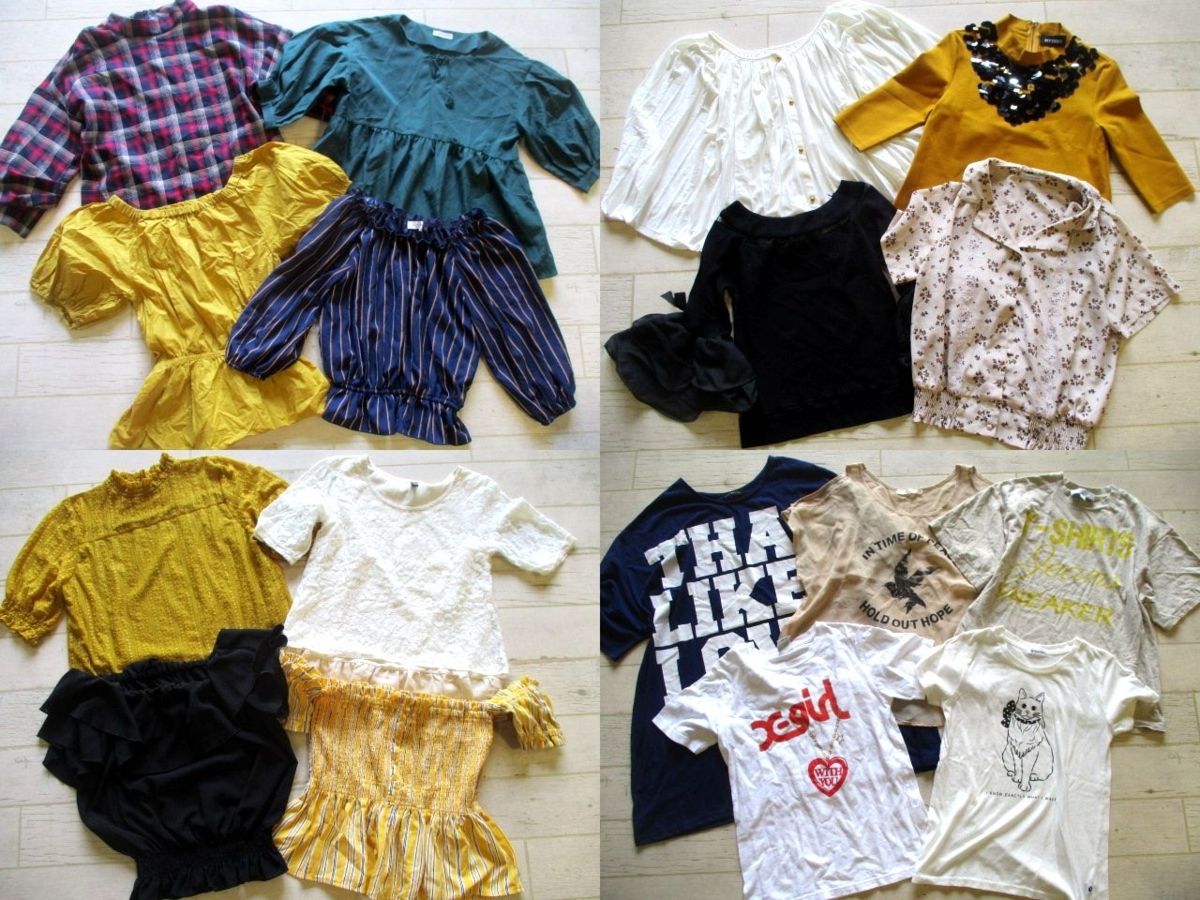 ○レディース 半袖 七分袖 プルオーバー カットソー Tシャツ 半袖 