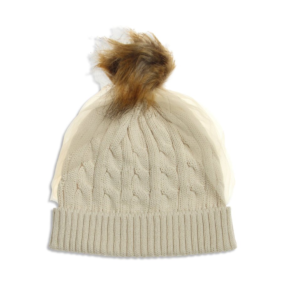 Smasell チュール取り外しニット帽