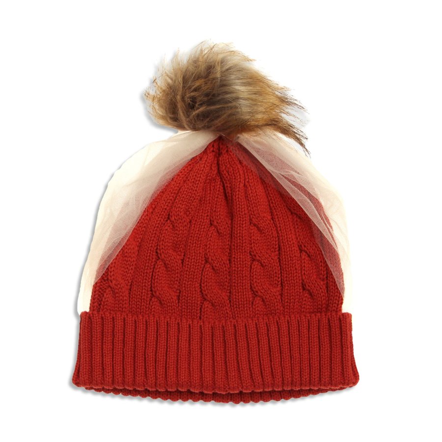 Smasell チュール取り外しニット帽