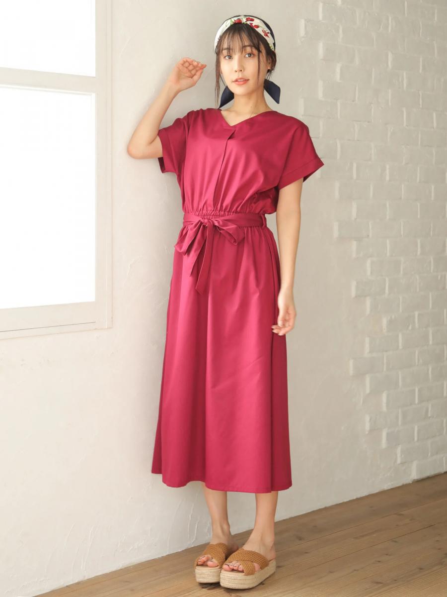 Smasell ウエストゴムロングワンピース