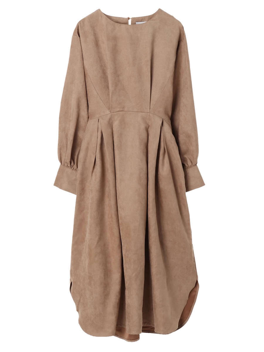 Smasell Titivate スエードタックワンピース