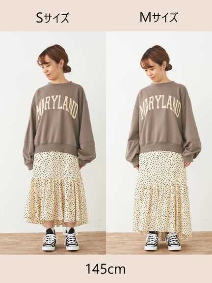 sheller ダブルフリルドットマーメイドスカート sheller シェリエ ダブルフリルドットマーメイドスカート