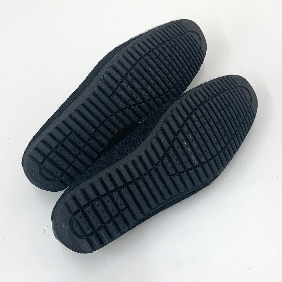 Smasell 某有名メンズブランド Driving Shoes スリッポン デッキシューズ カラー Cavallino Nero