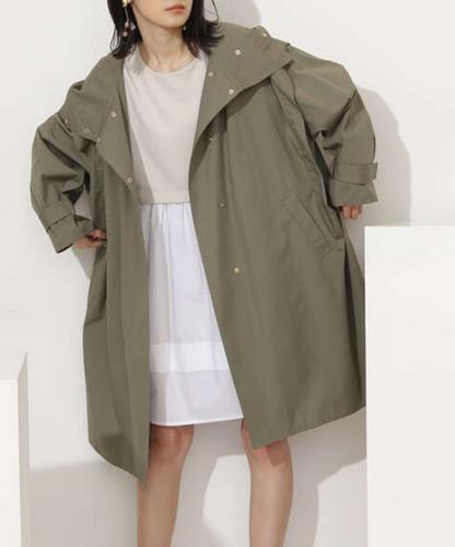 【送料込】NATURAL BEAUTY BASIC ミリタリーポンチョコート S ナチュラルビューティーベーシック NATURAL BEAUTY BASIC