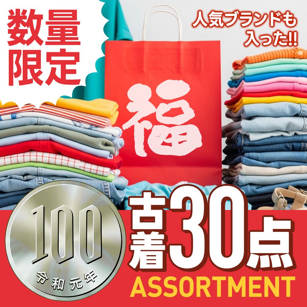 もうこれで十分☆古着仕入れ100円☆30点セット☆無くなり次第終了 