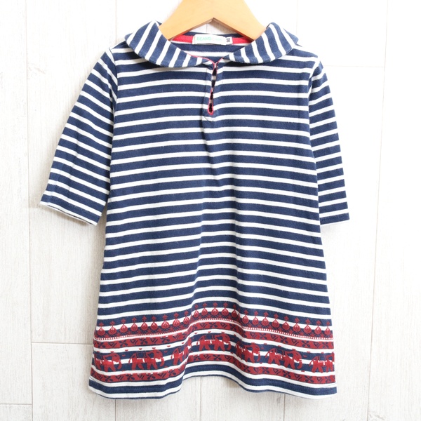 S4 美品 ビームス ミニ Beams Mini キッズ 90サイズ ボーダーワンピース Smasell スマセル 公式通販 サスティナブルアウトレットモール スマセル