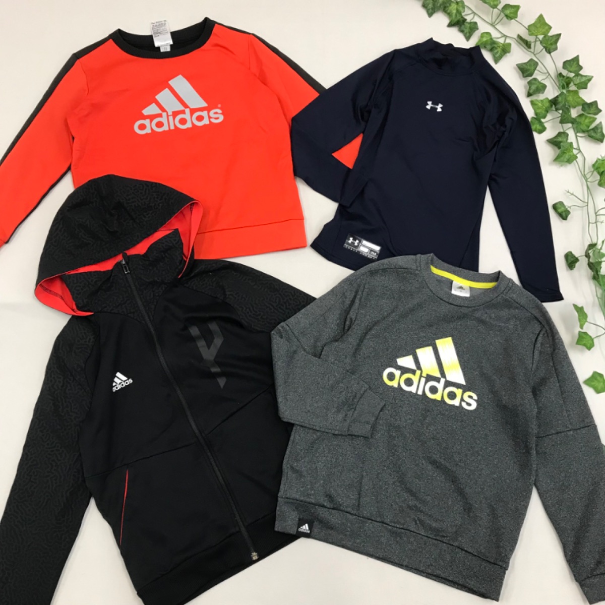 キッズadidas☆NIKE☆puma140～150cm18枚まとめ売り 秋物 キッズ スポーツ 21点 セット adidas NIKE PUMA 他