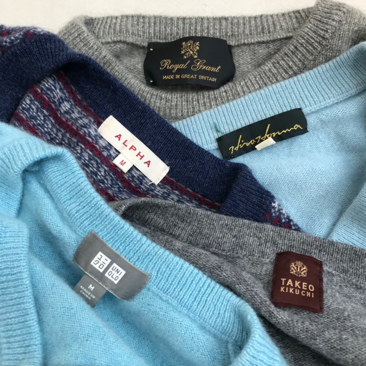 値下げ!人気 カシミヤ 15点セット メンズ UNIQLO TAKEO KIKUCHI ALPHA 