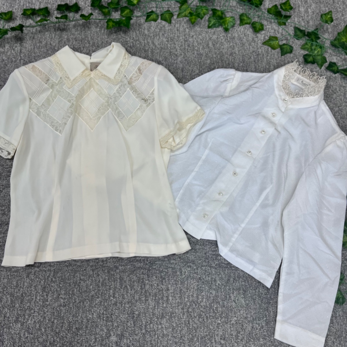 値下げ 希少 レトロ 白ブラウス 23点 セット TOKYO BLOUSE 花の 