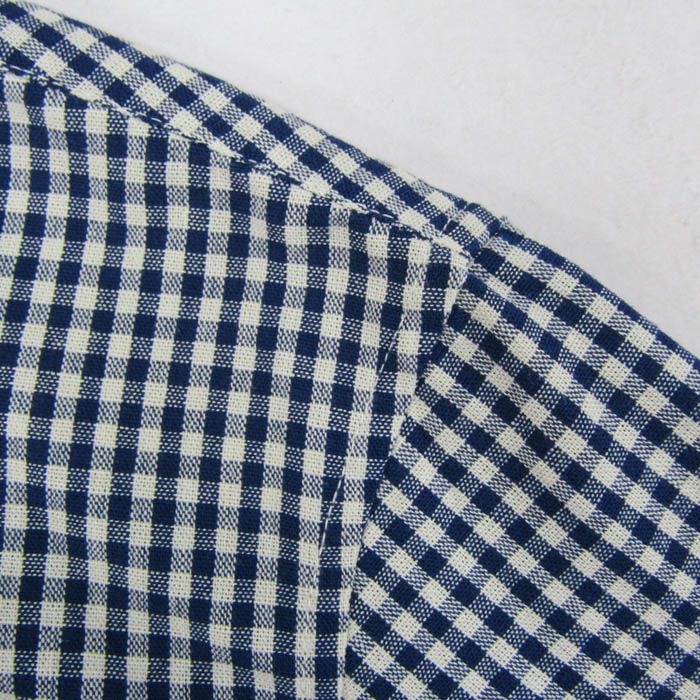 MHL チェック柄 半袖シャツ リネン混 Lサイズ トップス シャツ 【公式 