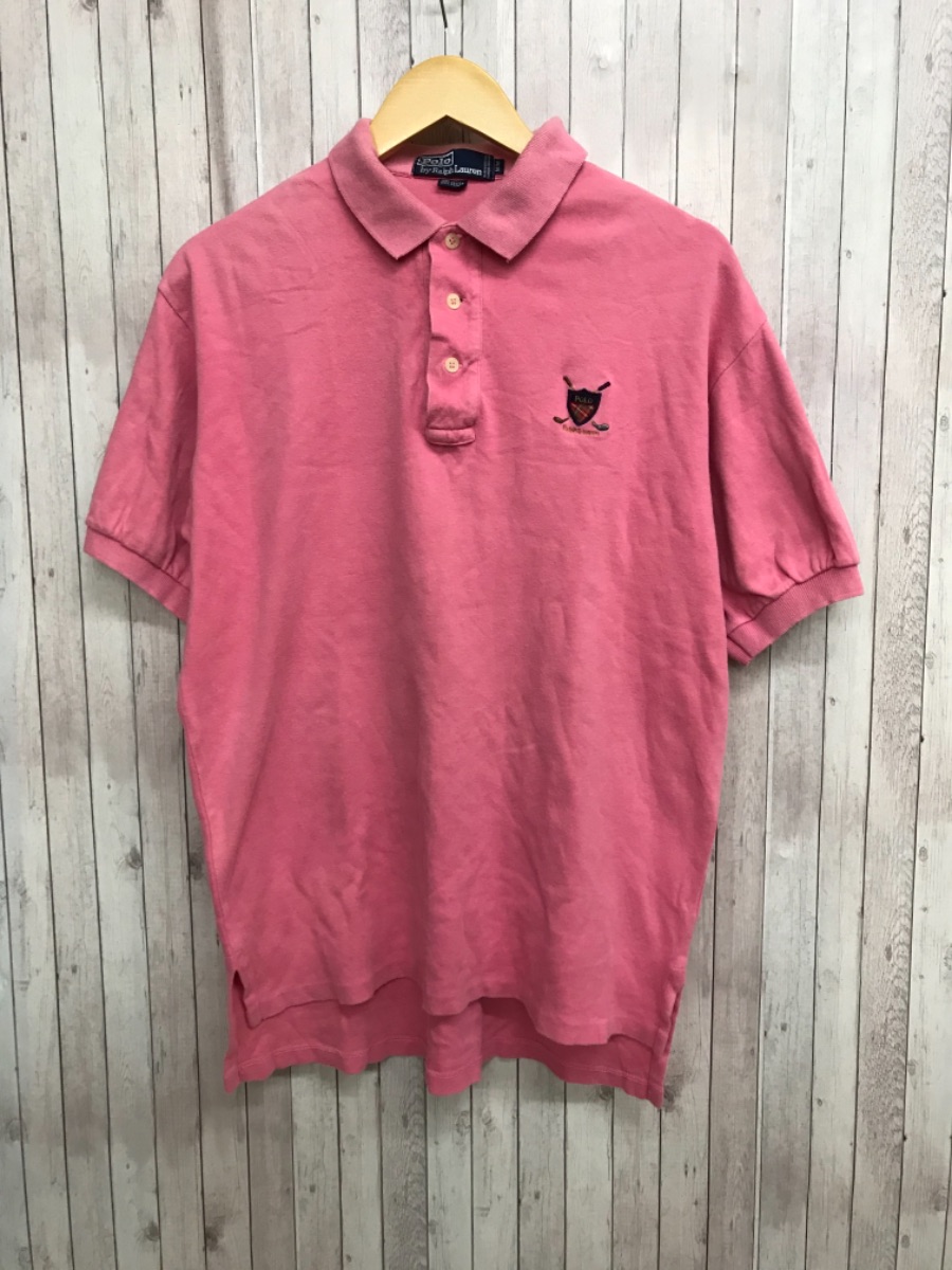 Smasell Polo Ralph Lauren ポロ ラルフローレン 半袖 ポロシャツ ゴルフ エンブレム メンズ サイズm ピンク 19