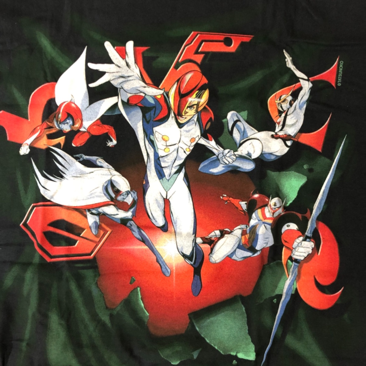 Smasell レア 00年代 デッドストック ガッチャマン Tシャツ タツノコプロ トップス M ブラック 漫画 アニメ キャラ ストリート R92