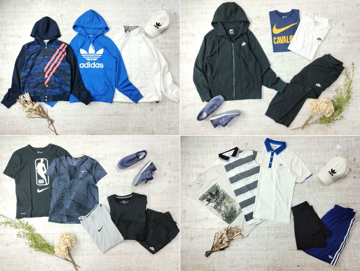 タイムセール!!】[40枚] スポーツウェア NIKE adidas Champion FILA  