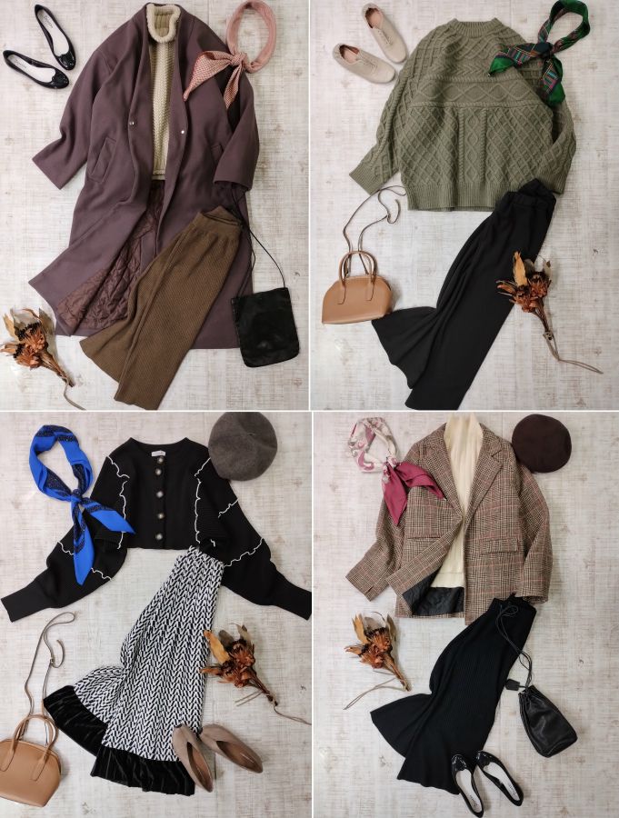 MOUSSY SLY EMODAなどレディース人気ブランド33点セット おまけ付き☆O216 MURUA Ungrid GYDA AZUL BY MOUSSY etc...0605(140) EMODA（セット⁄コーデ ・ ブラック⁄黒色系）のフリマアイテム一覧