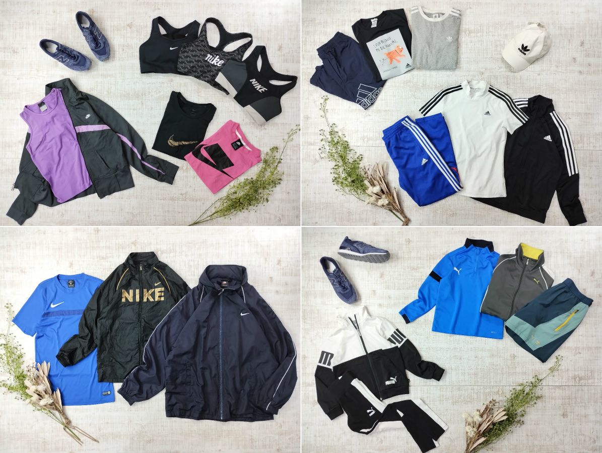 タイムセール!!】[40枚] スポーツウェア NIKE adidas Champion FILA  