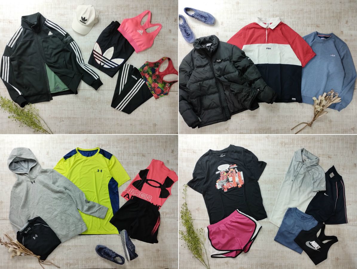 タイムセール!!】[40枚] スポーツウェア NIKE adidas Champion FILA  