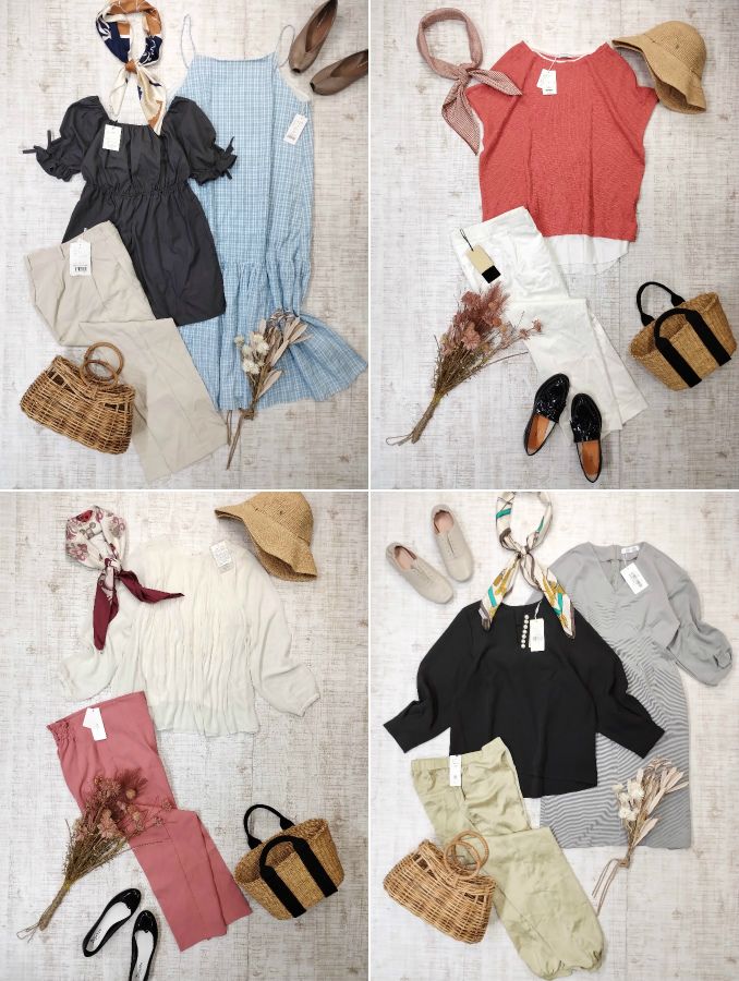 MOUSSY SLY EMODAなどレディース人気ブランド33点セット おまけ付き☆O216 MURUA Ungrid GYDA AZUL BY MOUSSY etc...0605(140) EMODA（セット⁄コーデ ・ ブラック⁄黒色系）のフリマアイテム一覧