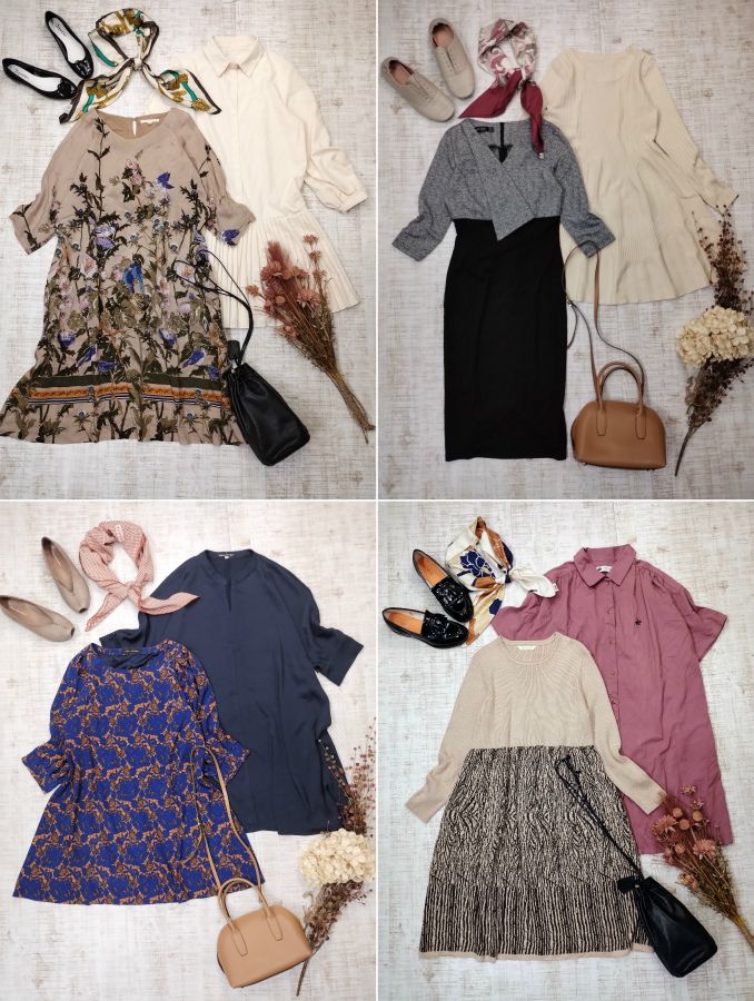 40着] ワンピース セット まとめ売り チュニック ドレス いろいろ 古着 